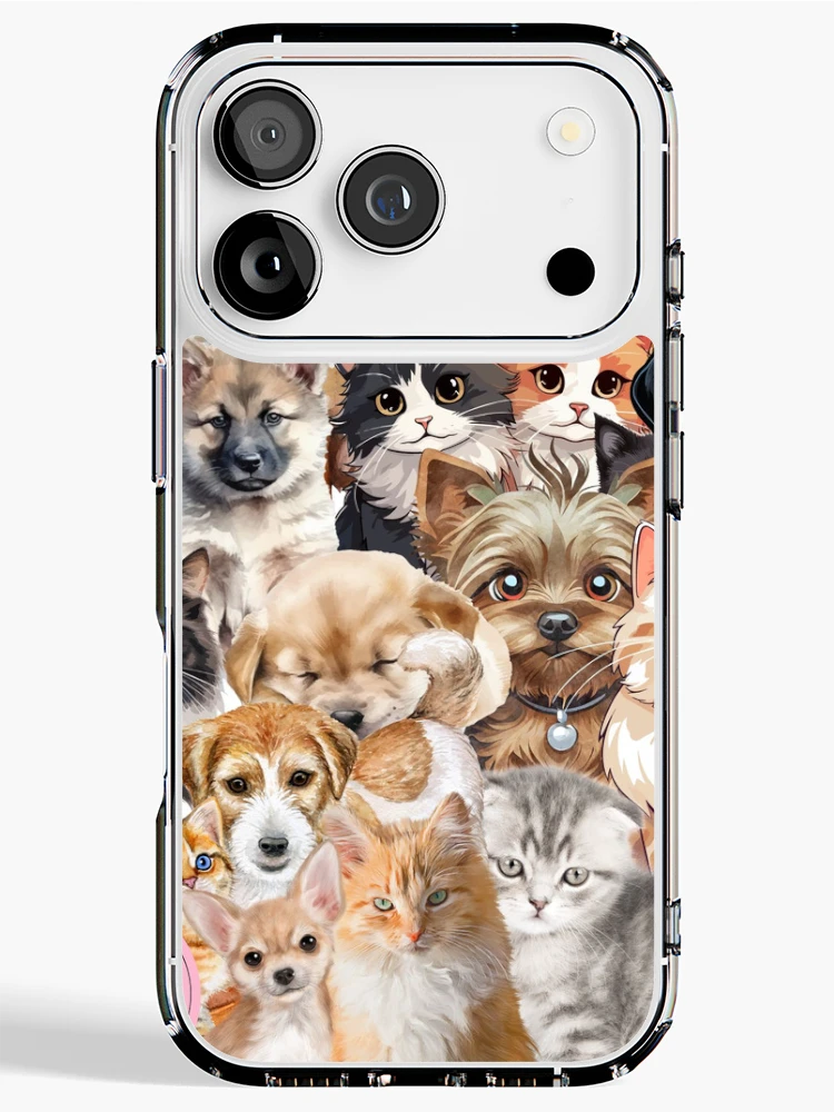 Thumbnail 1 of 5, iPhone Case, Furry Friends designed and sold by JOBASART.