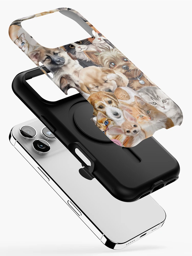 Thumbnail 2 of 4, iPhone Case, Furry Friends designed and sold by JOBASART.