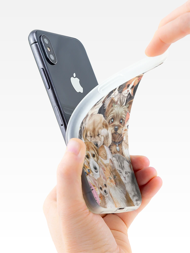 Thumbnail 4 of 5, iPhone Case, Furry Friends designed and sold by JOBASART.