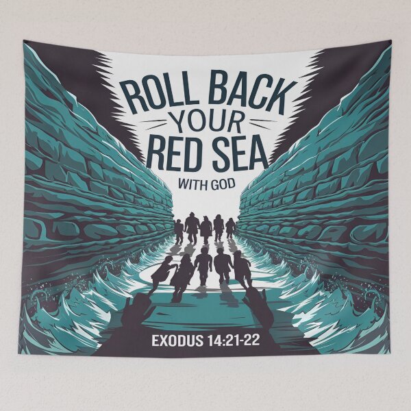 Item preview, Red Sea Roll Back designed and sold by ChristCentered.