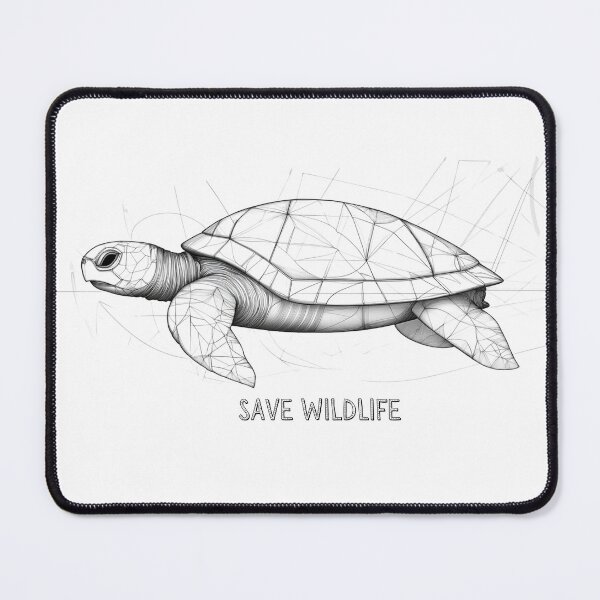 Item preview, Save Wildlife Turtle designed and sold by WickerStudio.