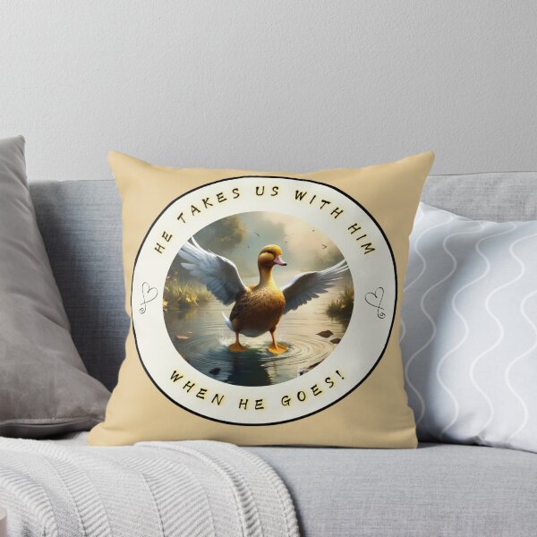 Item preview, “He Takes Us With Him When He Goes” Duck Angel Design - In Memory of my Dad designed and sold by SAMJA-Art.