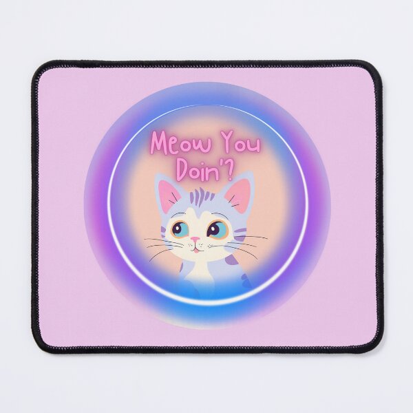 Item preview, “Meow You Doin” Cat Design - cute and frisky designed and sold by SAMJA-Art.
