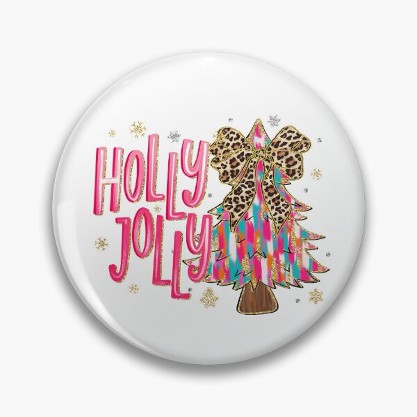 Item preview, Colorful Glitter Holly Jolly designed and sold by vintagearttee.