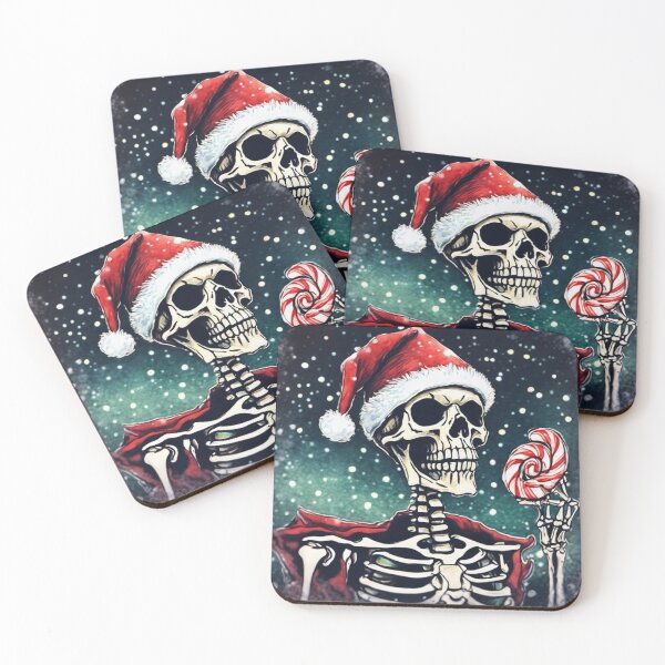 Item preview, Christmas and Holiday Skeleton - Watercolor & Ink 44 designed and sold by KBMediaArt.