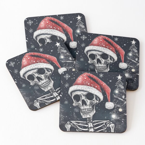 Item preview, Christmas and Holiday Skeleton - Watercolor & Ink 45 designed and sold by KBMediaArt.