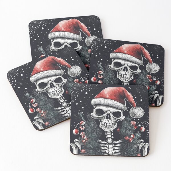 Item preview, Christmas and Holiday Skeleton - Watercolor & Ink 47 designed and sold by KBMediaArt.