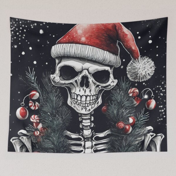 Item preview, Christmas and Holiday Skeleton - Watercolor & Ink 47 designed and sold by KBMediaArt.