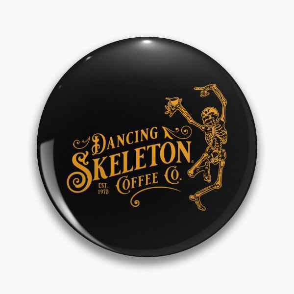 Artikelvorschau, Dancing Skeleton Coffee Co. (gelb) entworfen und verkauft von Murder of Crows.