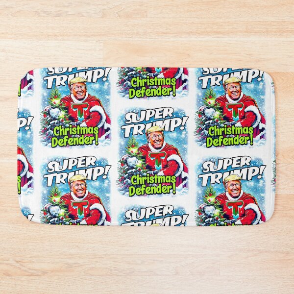 Item preview, Jolly Super Trump: Our Christmas Defender – Colorful Pop Art Print for T-shirt or Home Décor designed and sold by Earth Nature Creations.