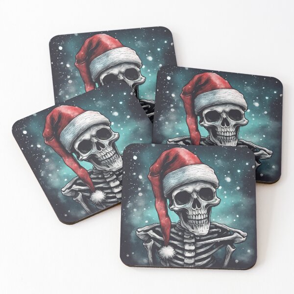 Item preview, Christmas and Holiday Skeleton - Watercolor & Ink 49 designed and sold by KBMediaArt.