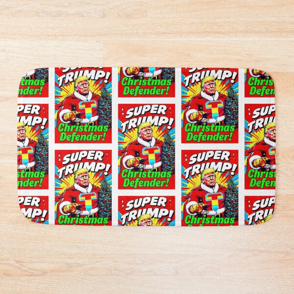 Item preview, Holiday Super Trump: Our Christmas Defender – Colorful Pop Art Print for T-shirt or Home Décor designed and sold by Earth Nature Creations.