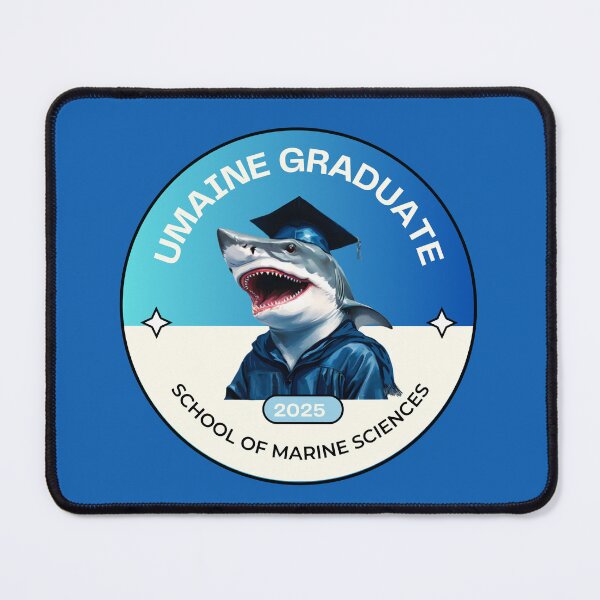 Item preview, UMAINE Shark College Student Graduate - School of Marine Sciences  designed and sold by SAMJA-Art.
