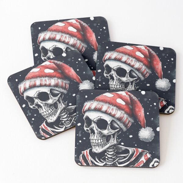 Item preview, Christmas and Holiday Skeleton - Watercolor & Ink 50 designed and sold by KBMediaArt.