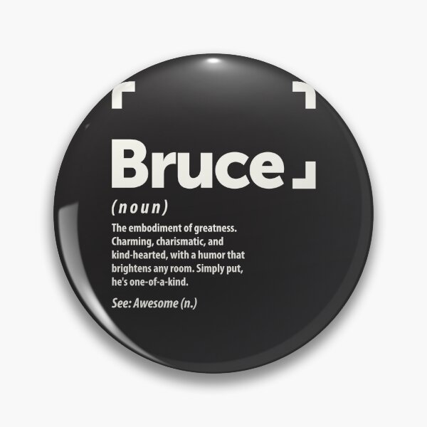 Artikelvorschau, Bruce Namensdefinition Personalisierter Name Bruce entworfen und verkauft von cidolopez.