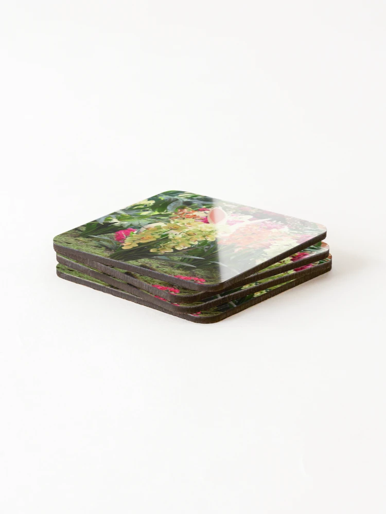 Thumbnail 4 of 5, Coasters (Set of 4), Orchid Rabbit 9 designed and sold by MangoSeeds.