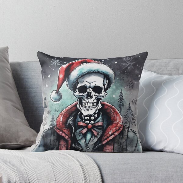 Item preview, Christmas and Holiday Skeleton - Watercolor & Ink 51 designed and sold by KBMediaArt.