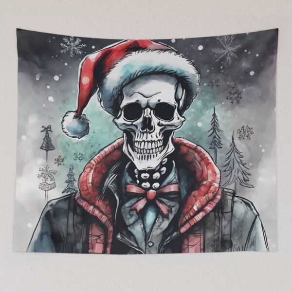 Item preview, Christmas and Holiday Skeleton - Watercolor & Ink 51 designed and sold by KBMediaArt.