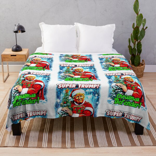 Item preview, Super Trump: Our Christmas Defender – Colorful Pop Art Print for T-shirt or Home Décor designed and sold by Earth Nature Creations.