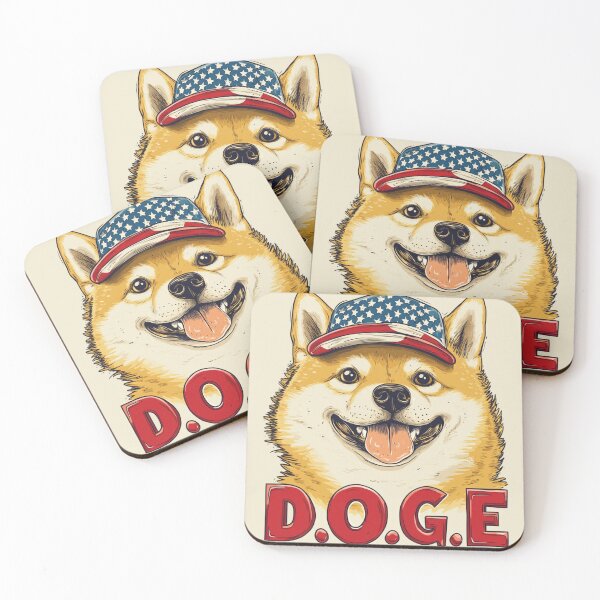 Item preview, American D.O.G.E - Patriotic Shiba Inu Meme Art designed and sold by MobAesthetic.