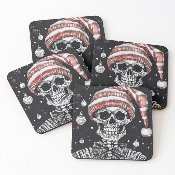 Item preview, Christmas and Holiday Skeleton - Watercolor & Ink 52 designed and sold by KBMediaArt.