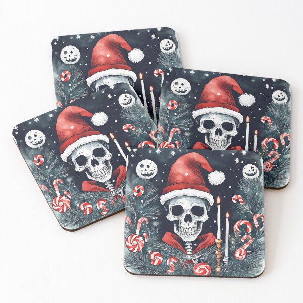 Item preview, Christmas and Holiday Skeleton - Watercolor & Ink 53 designed and sold by KBMediaArt.