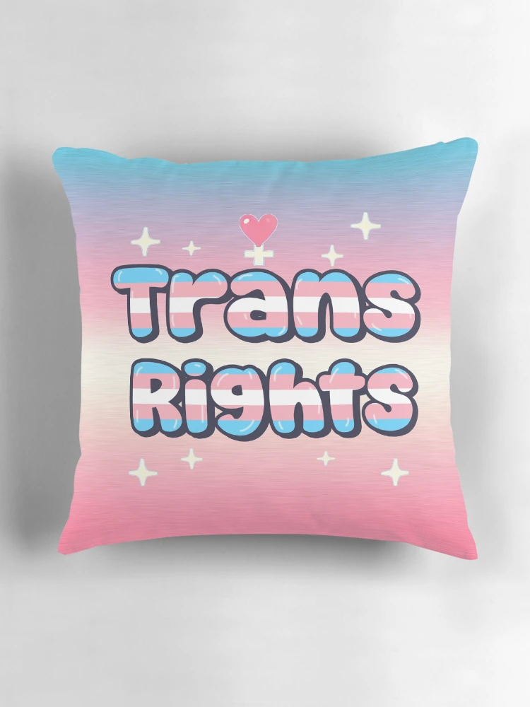 Thumbnail 3 of 4, Pillow, Trans Rights designed and sold by EqualityMerch.