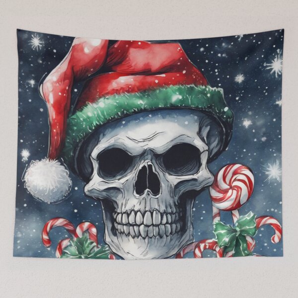 Item preview, Christmas and Holiday Skeleton - Watercolor & Ink 54 designed and sold by KBMediaArt.
