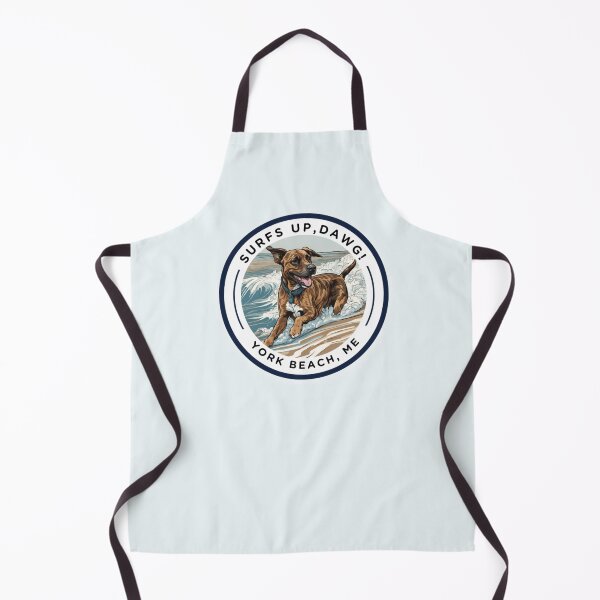 Item preview, “Surf’s Up, Dawg!” Cute Brindle Dog - v1 York Beach, ME - Nubble-Cape Neddick designed and sold by SAMJA-Art.