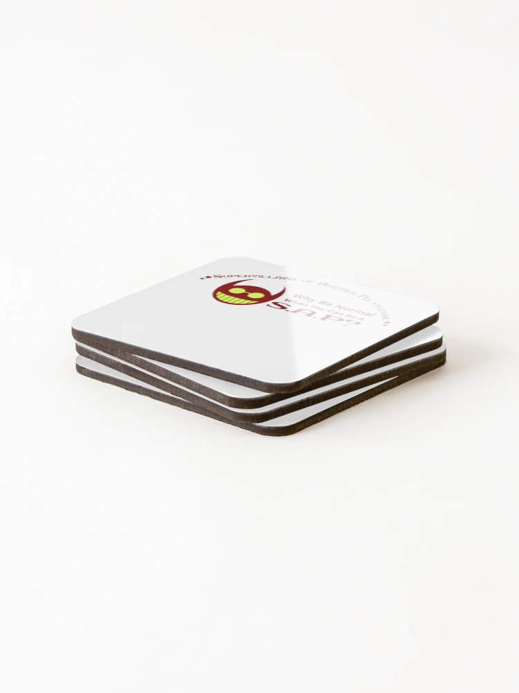 Thumbnail 4 of 5, Coasters (Set of 4), Why Be Normal? designed and sold by Scribballistic.