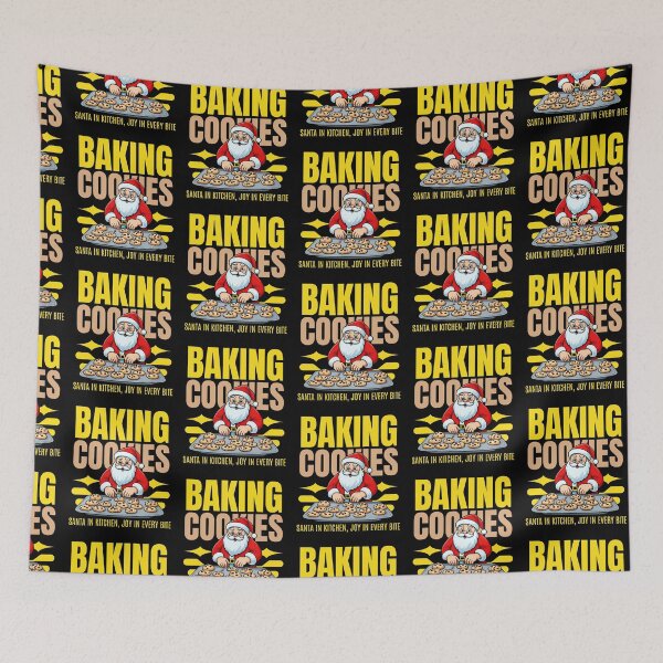 Item preview, Santa Claus Baking Christmas Cookies designed and sold by Taans-Creation.