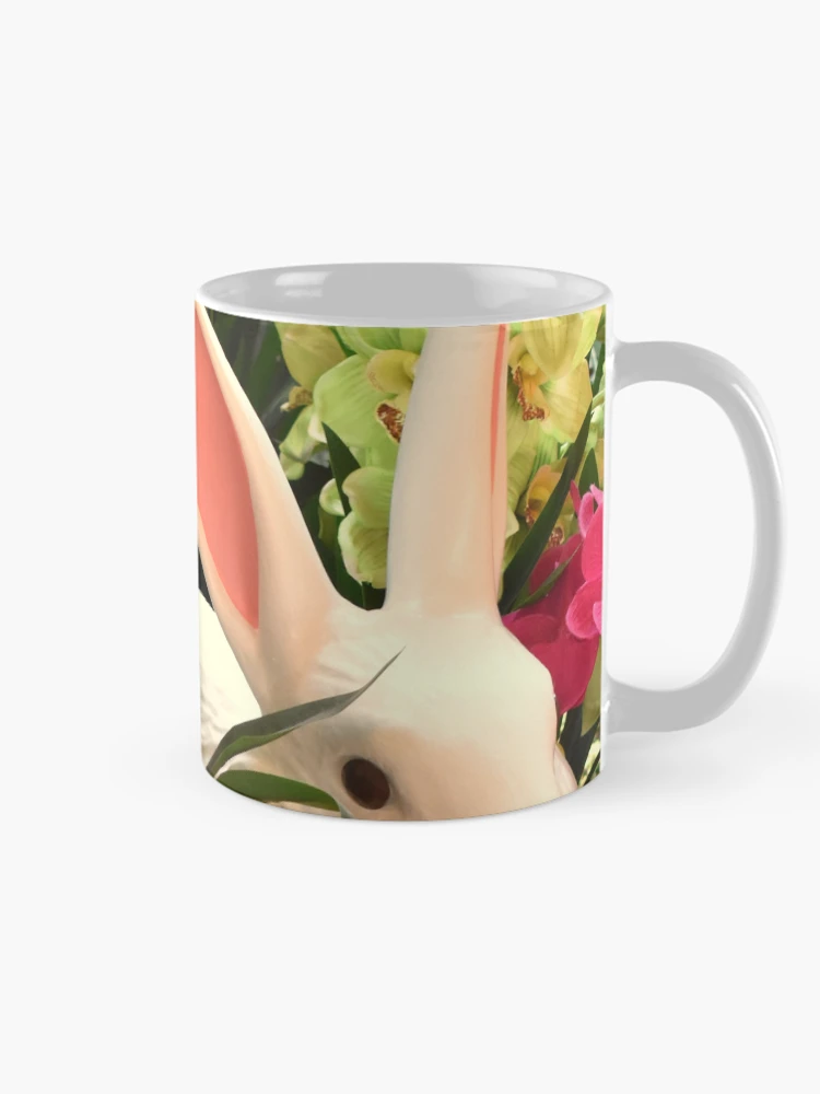 Thumbnail 3 of 6, Coffee Mug, Orchid Rabbit 14: Cropped designed and sold by MangoSeeds.