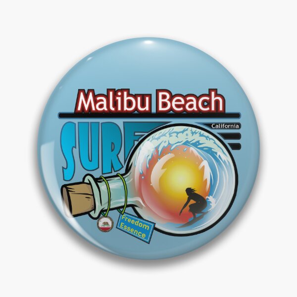 Item preview, Malibu Beach CA surf California freedom essence designed and sold by studioss76.