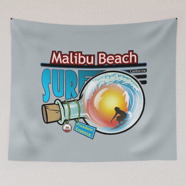 Item preview, Malibu Beach CA surf California freedom essence designed and sold by studioss76.