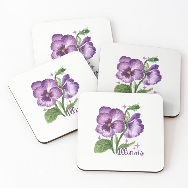 Artikelvorschau, Illinois State Flower Violet Klassisches T-Shirt Aufkleber entworfen und verkauft von ThinkNature!.