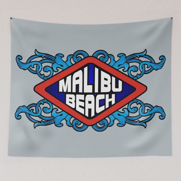Item preview, malibu Beach California retro sign designed and sold by studioss76.
