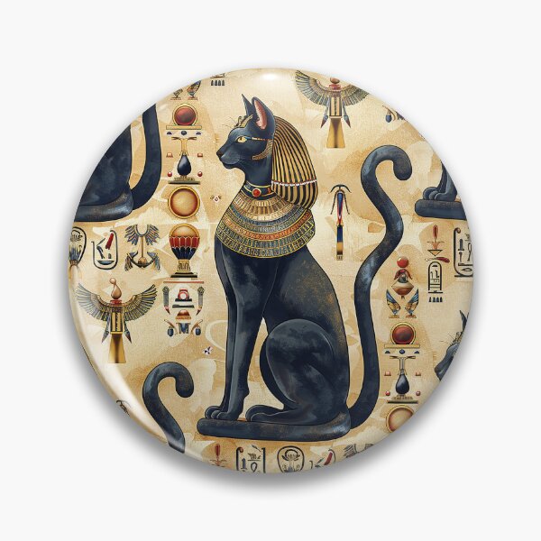 Item preview, Black cat Egyptian goddess Bastet  designed and sold by FatBirdie.