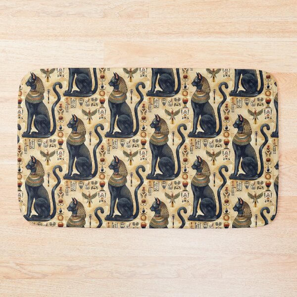 Item preview, Black cat Egyptian goddess Bastet  designed and sold by FatBirdie.