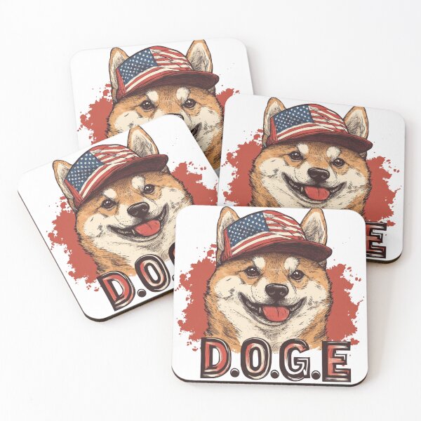 Item preview, American D.O.G.E - Patriotic Shiba Inu designed and sold by MobAesthetic.