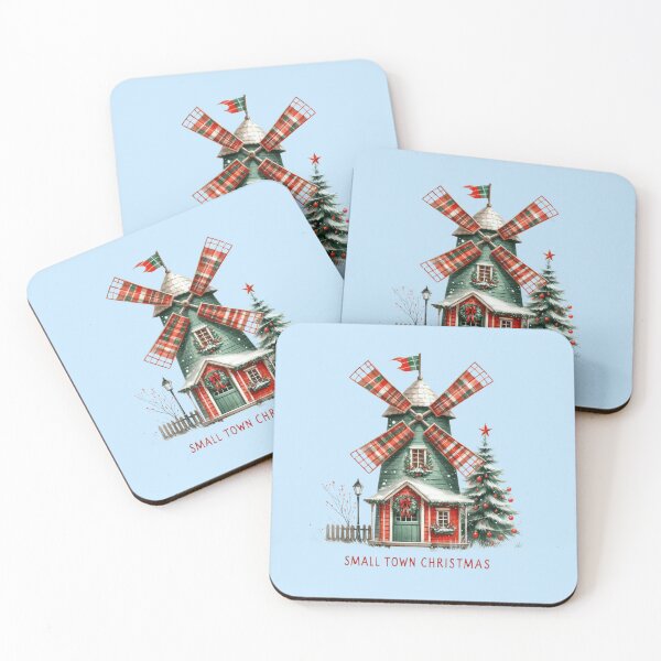 Item preview, Small Town Christmas Windmill designed and sold by XanderWitch Creative.