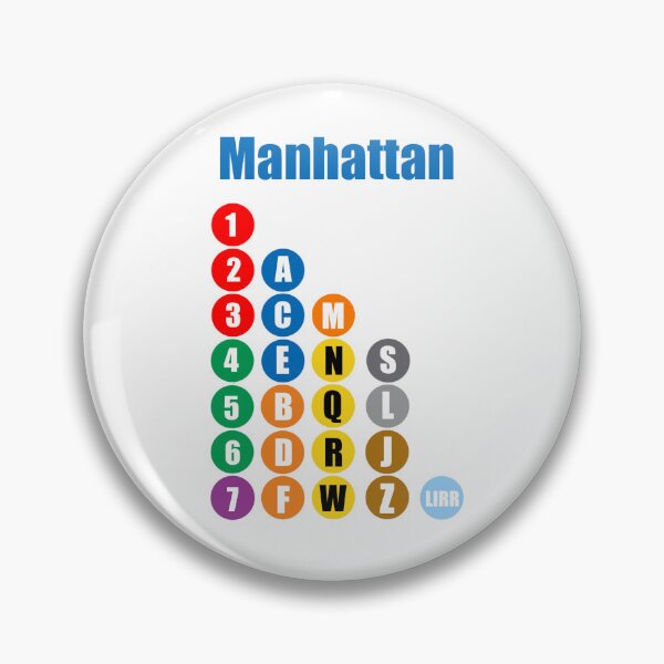 Item preview, Manhattan train lines blue designed and sold by Mozart3.