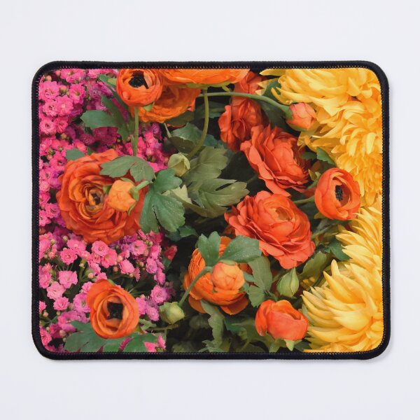 Item preview, Pink, Orange, and Yellow Flowers designed and sold by MangoSeeds.