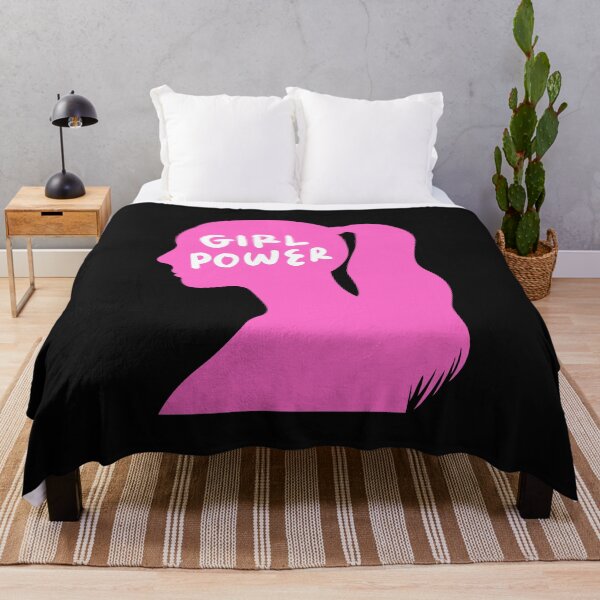 Item preview, Girl Power Feminism Pink Girl With Ponytail Silhouette Gender Equality designed and sold by BookishSerena.