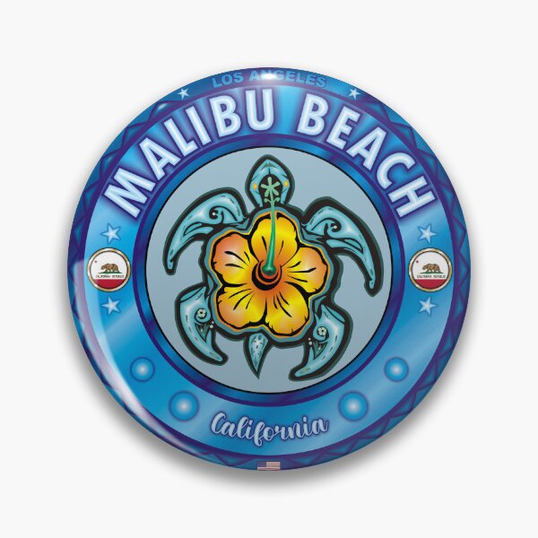 Item preview, Malibu Beach California sea turtle hibiscus designed and sold by studioss76.