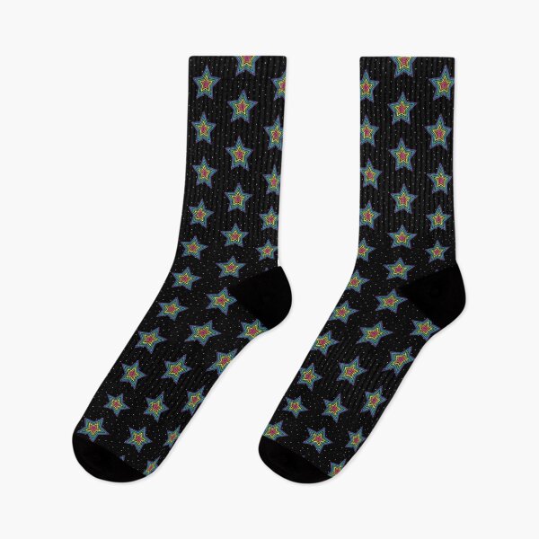 Item preview, Neon Star on Night Sky designed and sold by ColorZoo.