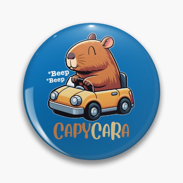 Item preview, Capycara - A Cute Punny Capybara Driving A Car designed and sold by The magic  Yellow bus.