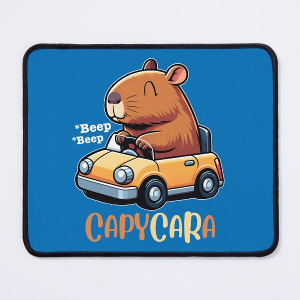 Item preview, Capycara - A Cute Punny Capybara Driving A Car designed and sold by The magic Yellow bus.