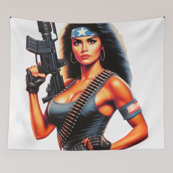 Item preview, Retro War Woman designed and sold by PulpVintage.