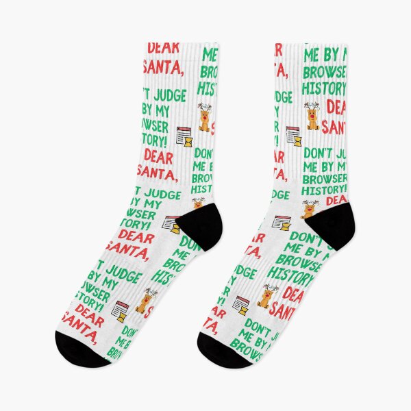 Item preview, Funny Christmas Design - "Dear Santa, Don’t Judge Me by My Browser History!" designed and sold by Fredster1966.