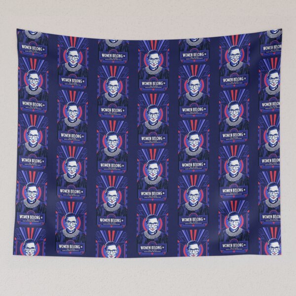 Item preview, Women Belong In Ruth Bader Ginsburg designed and sold by TeeARTHY.